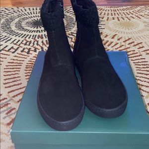 Black suede Lori Goldstein boots